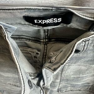 Express Gray Women’s CamoJeans
